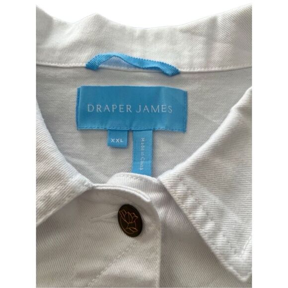 DRAPER JAMES White Denim Jacket size XXL - Picture 5 of 11